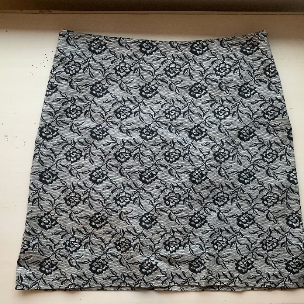 Beautiful (practically vintage) printed lace skirt